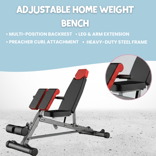 Multi-Functional FID Weight Bench for Full All-In-One Body Workout – Hyper Back Extension, Roman Chair, Adjustable Ab Sit up Bench, Incline Decline Bench, Flat Bench