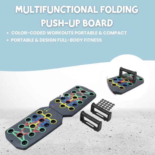Push-Up Board Set Portable Multifunctional Push-Up Bar Foldable Fitness Equipment for Chest Abdomen Arms/Back Training