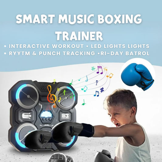 Bluetooth-Compatible Smart Music Boxing Machine for Children - Wall-Mounted Design